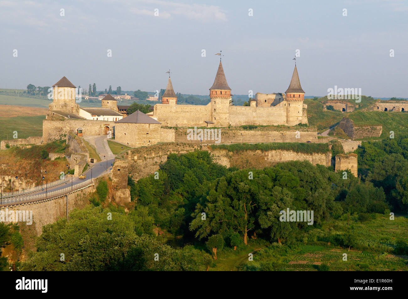 Ukraine, Khmelnystskyi province, fort of kamenets podolski. Stock Photo