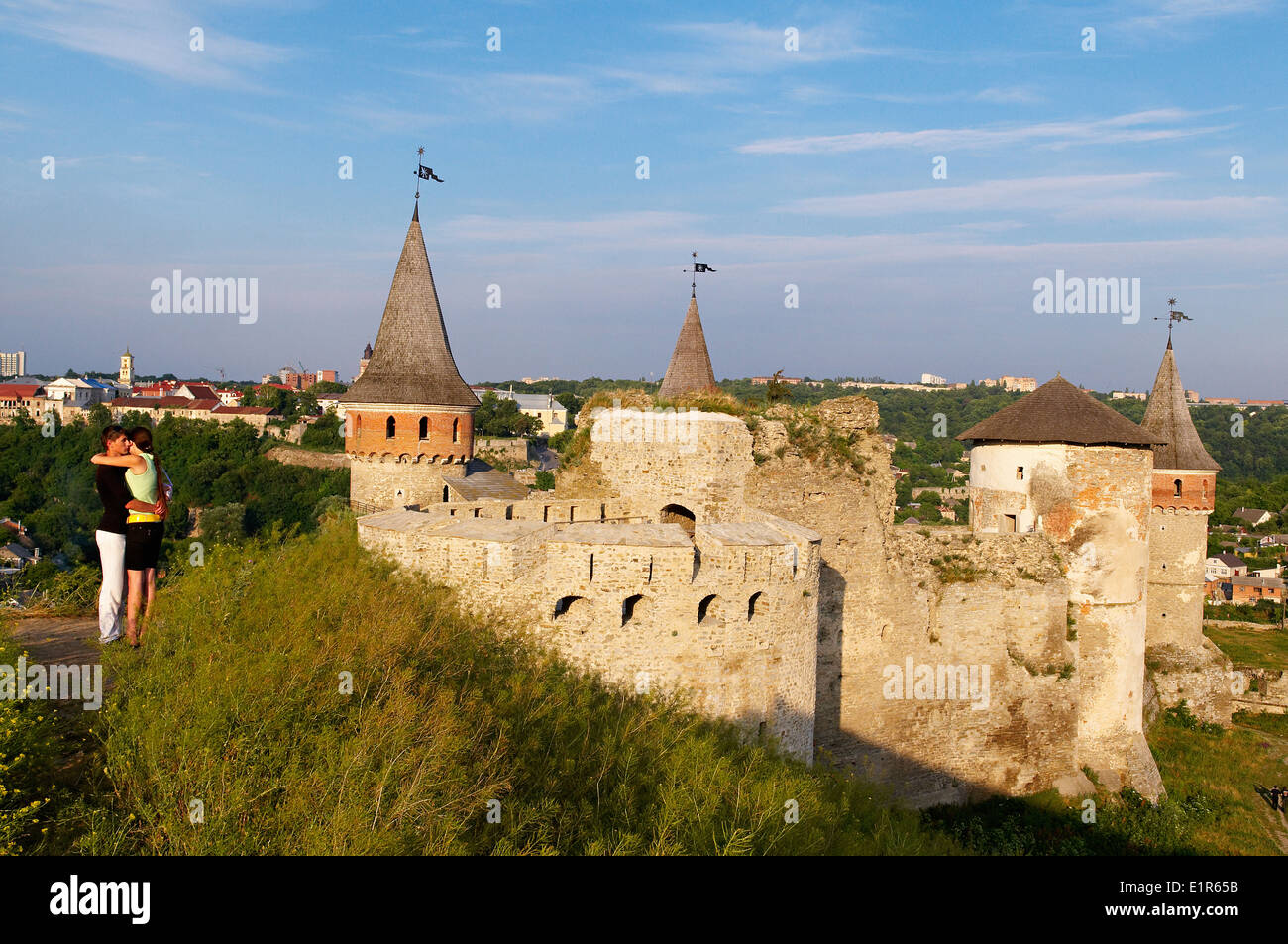 Ukraine, Khmelnystskyi province, fort of kamenets podolski. Stock Photo