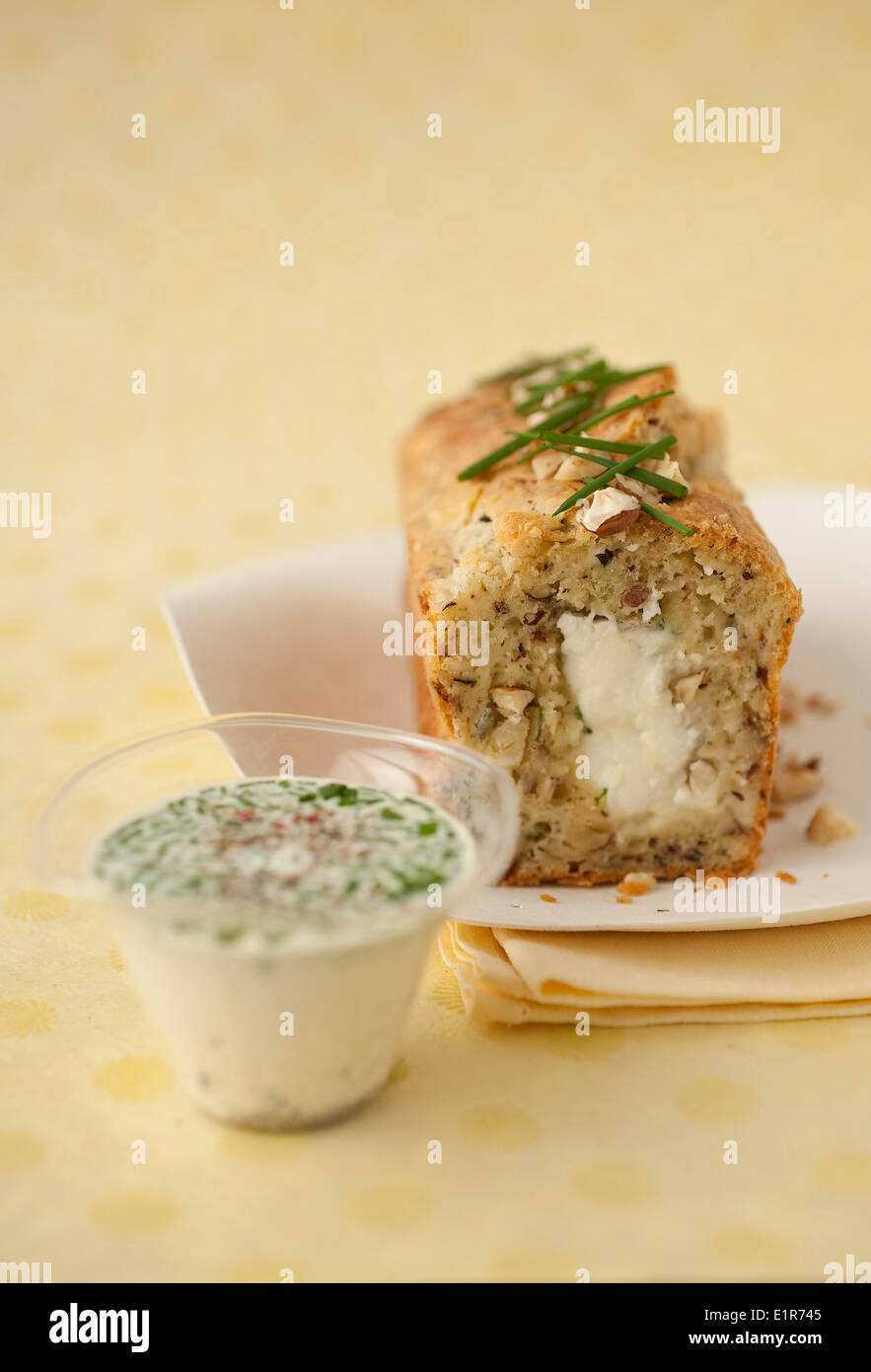 Hazelnut chive savoury cake hires stock photography and images Alamy