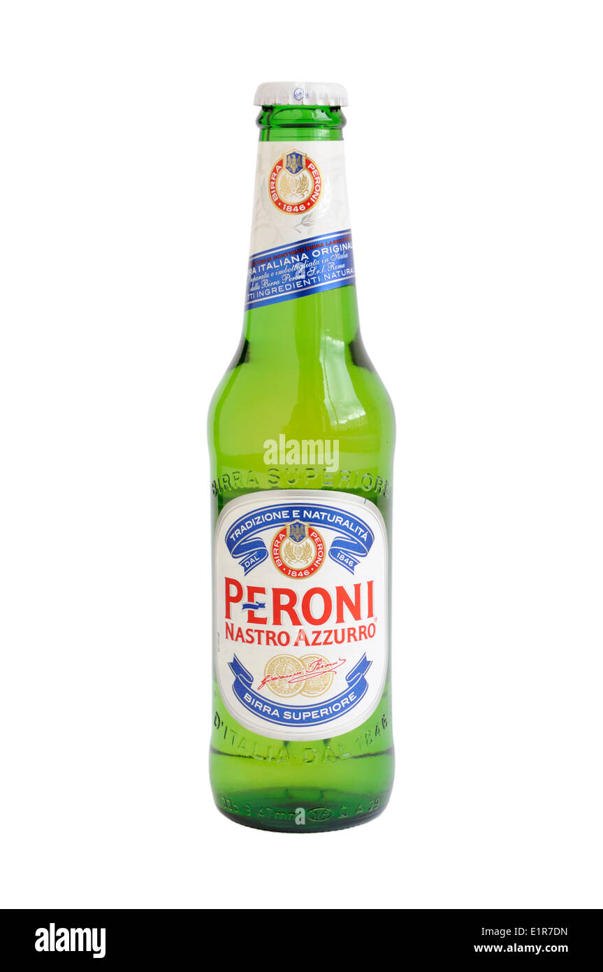 Bottle of Peroni beer Stock Photo