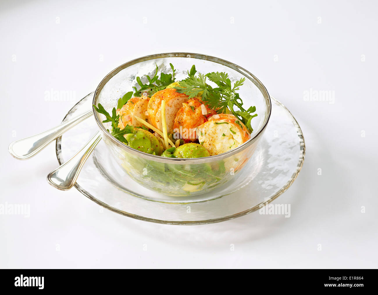 Exotic spiny lobster salad Stock Photo Alamy