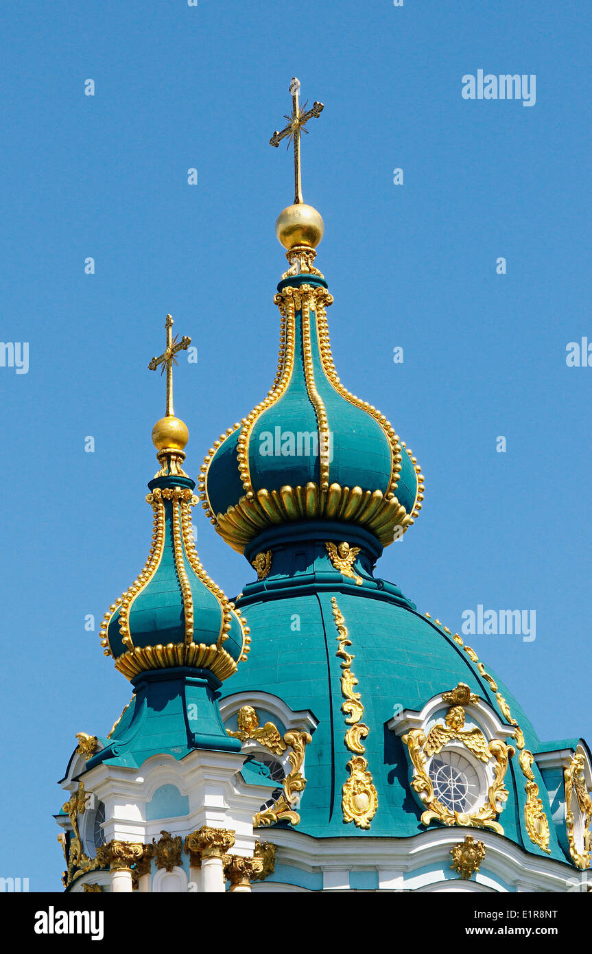 Ukraine, Kiev, St Andrew's Church Stock Photo