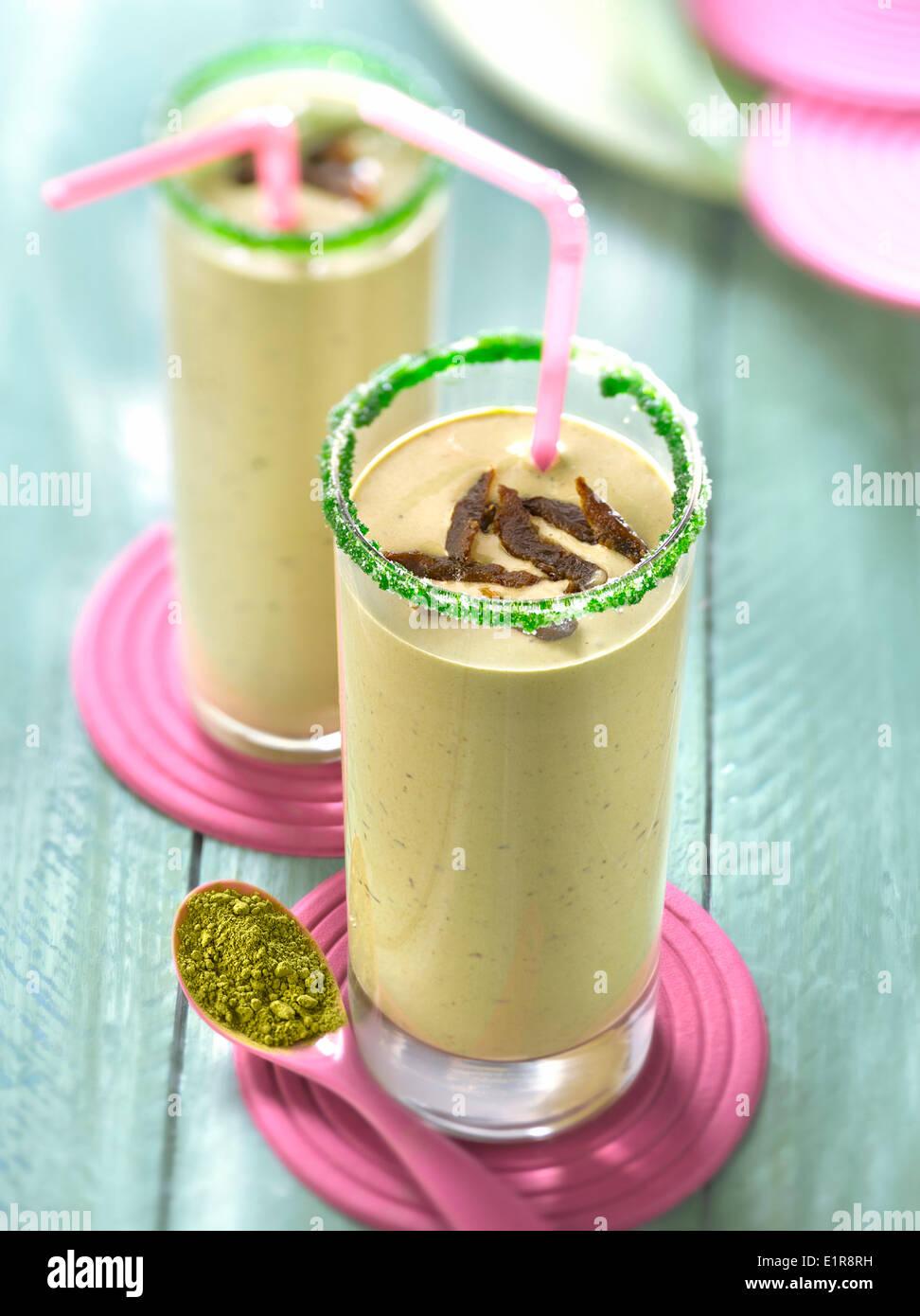 Prune and green tea milk shake hires stock photography and images Alamy