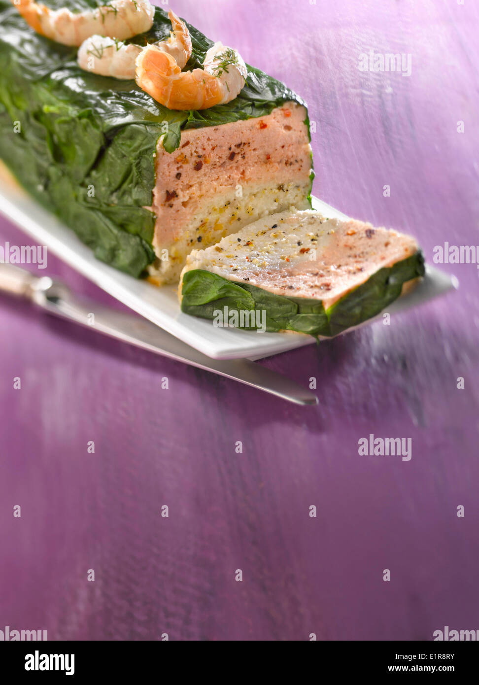 Two colored fish terrine Stock Photo Alamy