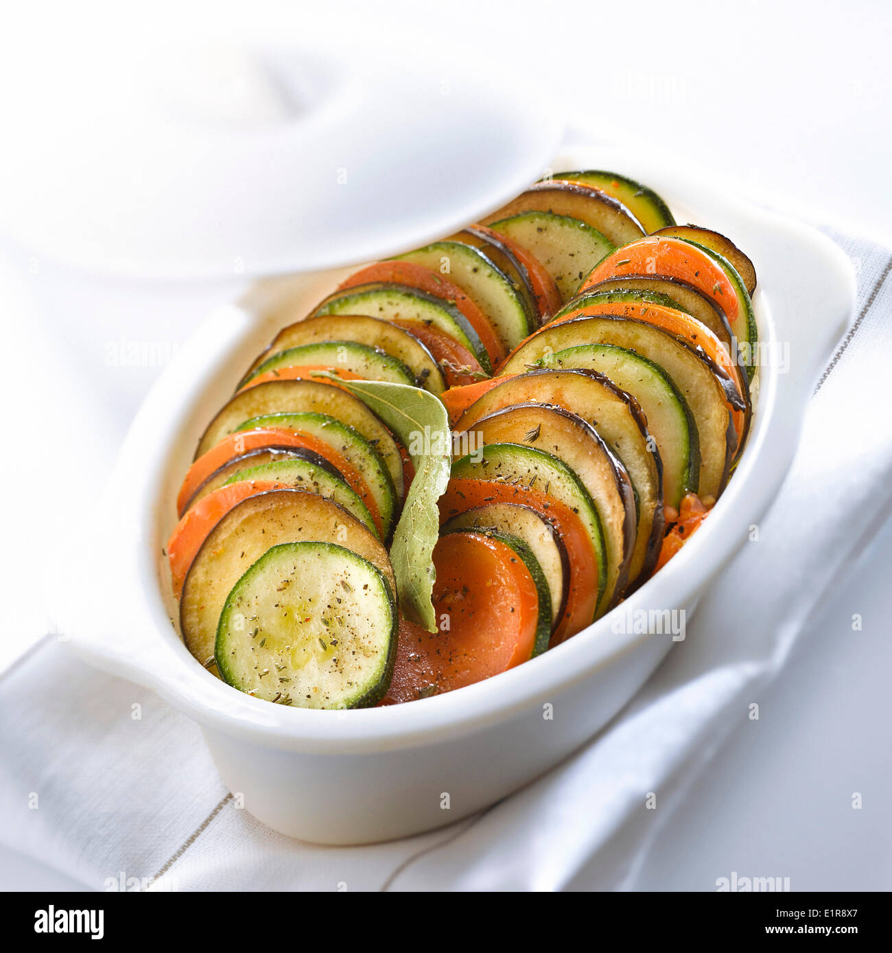 Summer vegetable tian Stock Photo