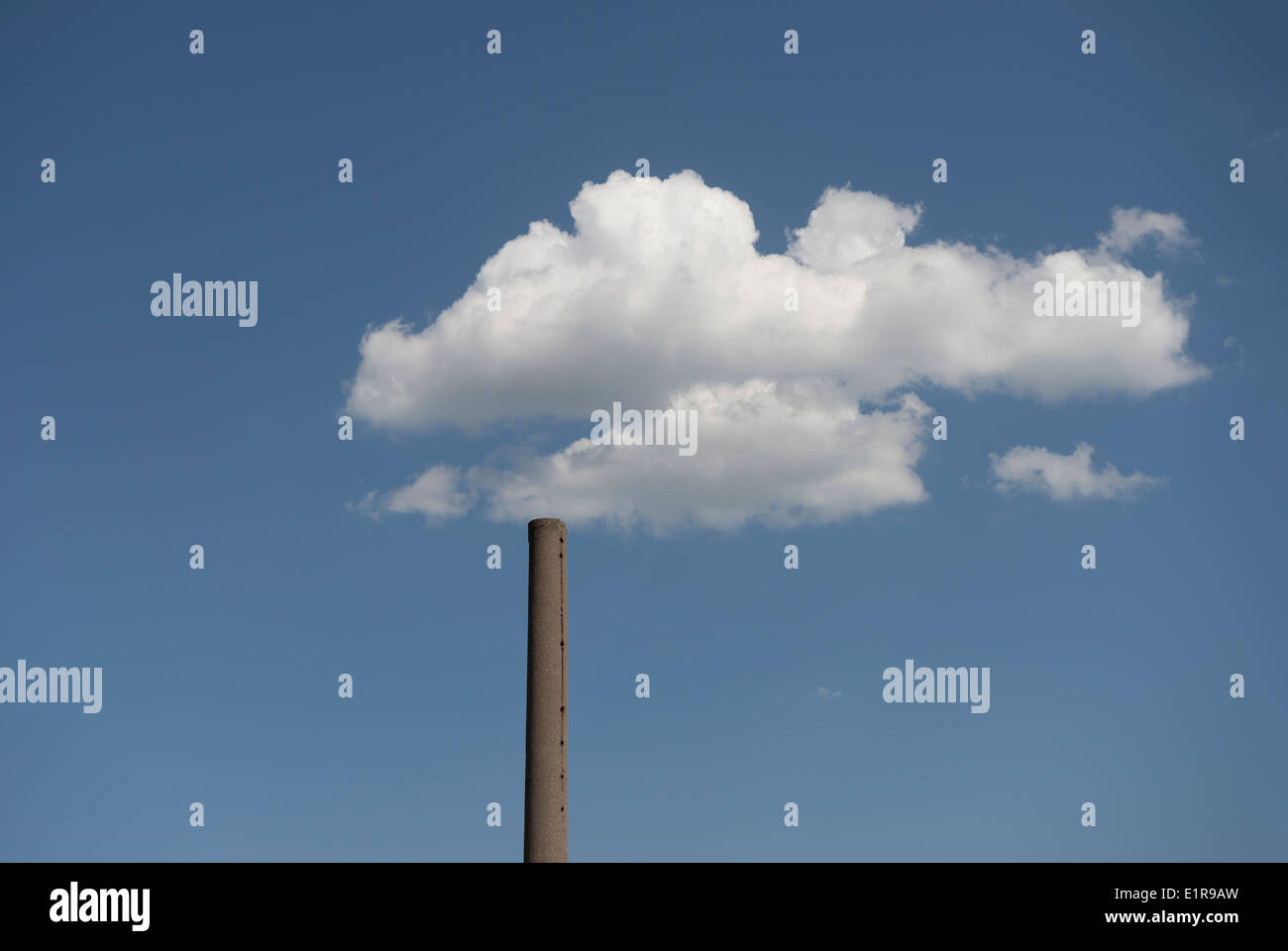 Let the smoke be so clean. The clean clouds like a smoke out chimney without pollution Stock