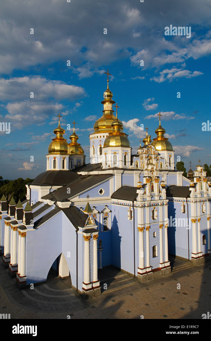 Ukraine, Kiev, St Michael Monastery and golden domes Stock Photo