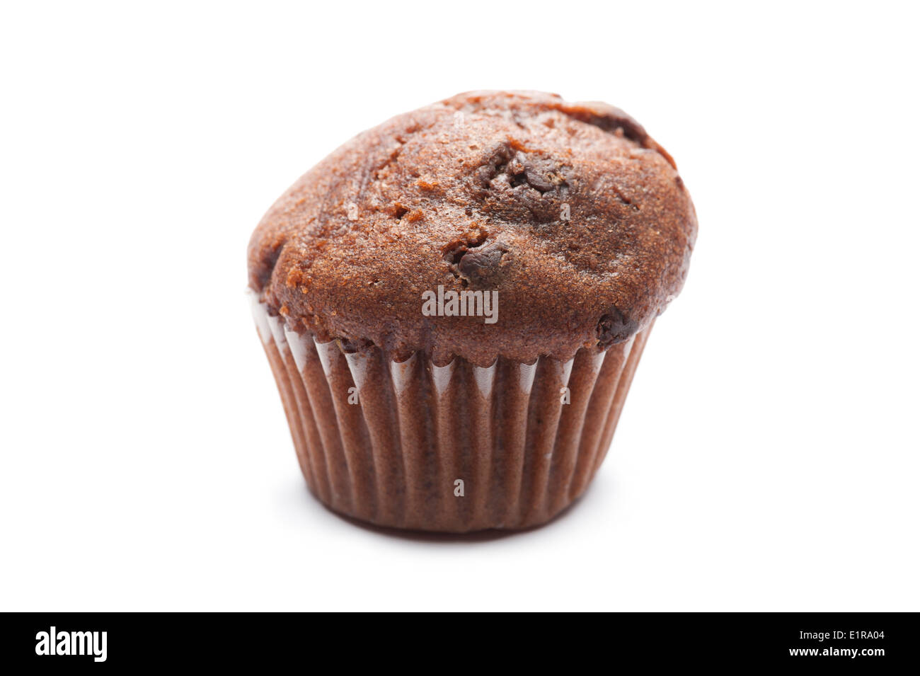 Homemade chocolate brown muffins Cut Out Stock Images & Pictures - Alamy