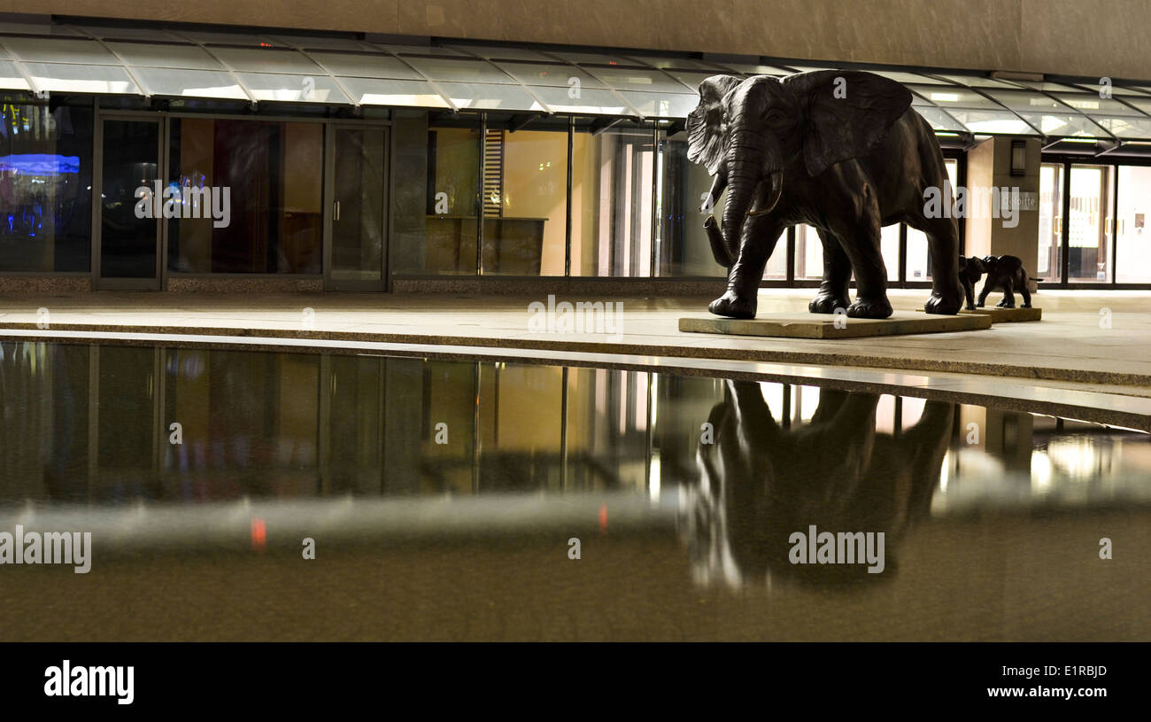 Elephant statue in downtown Toronto,Canada Stock Photo Alamy
