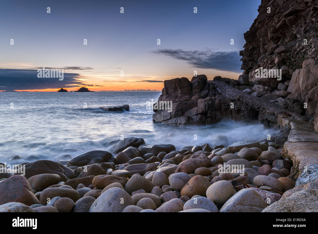 Seaside rocks sky cliffs cornwall uk britain hires stock photography