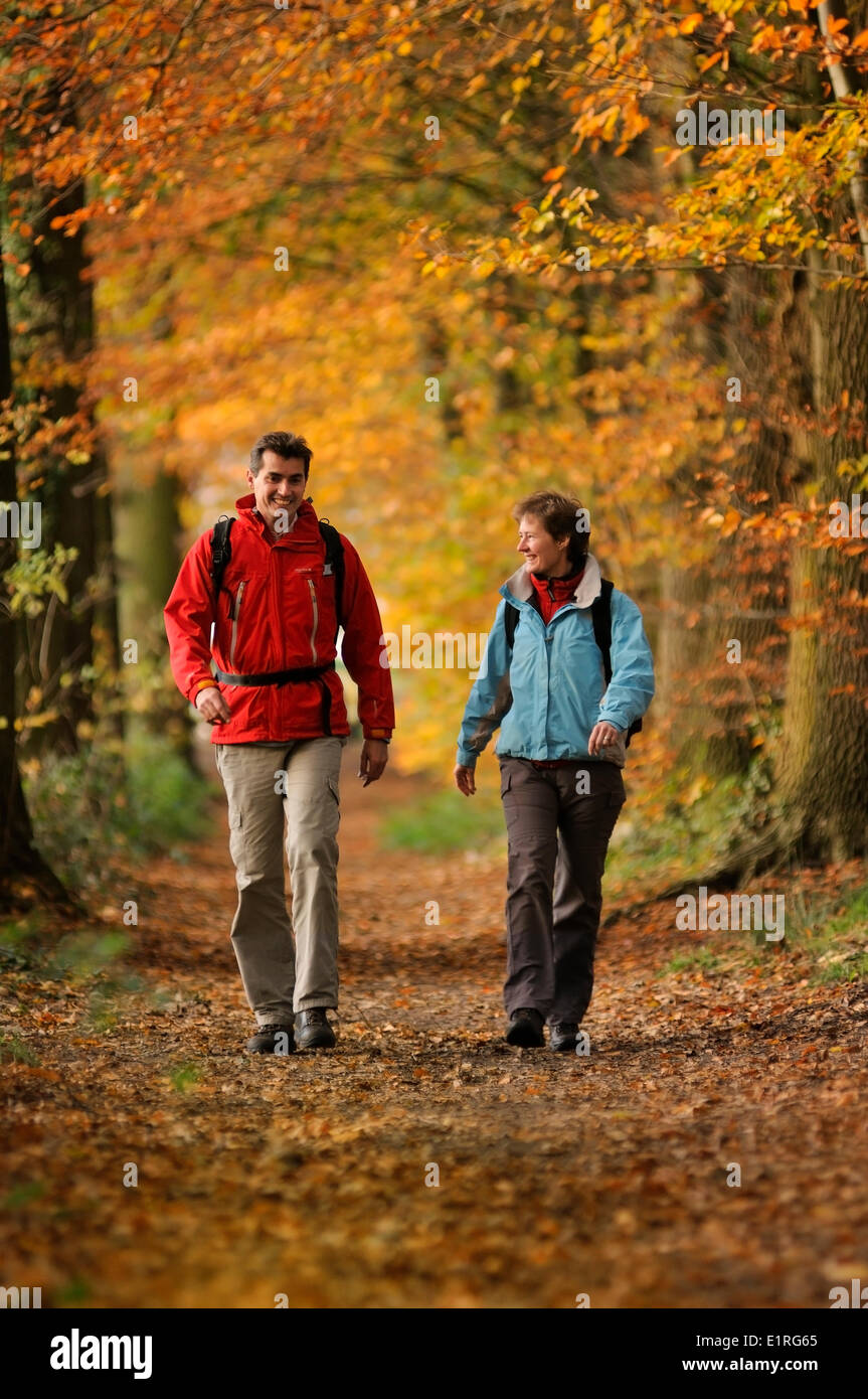 Two hikers walking route hi-res stock photography and images - Alamy