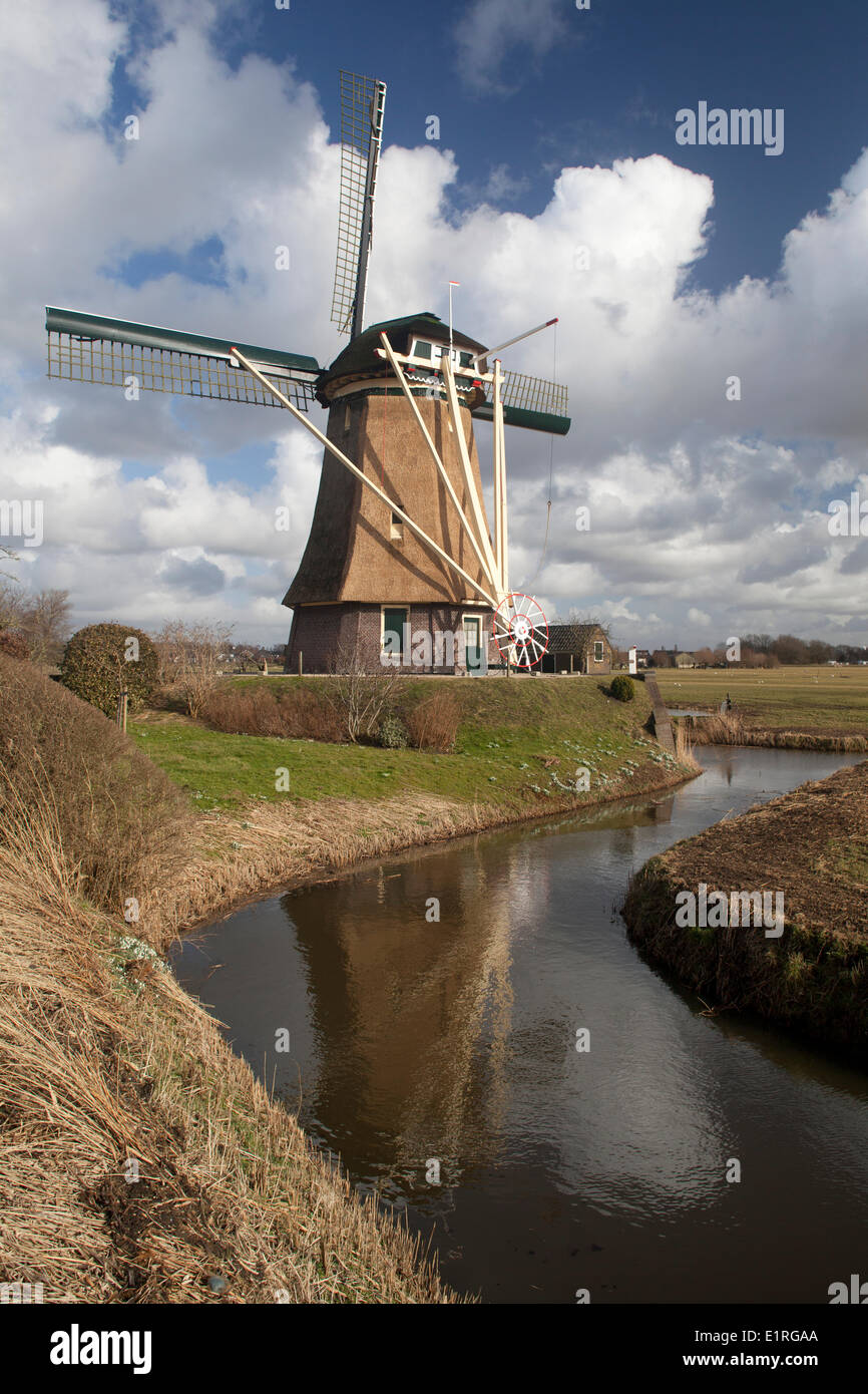 wind mill 'Hoekermolen' used tot pump water Hoekerpolder to river ...