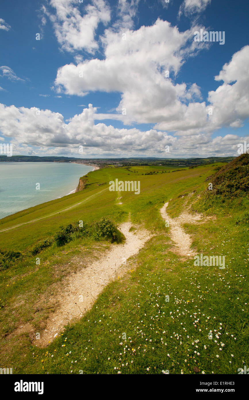 Culver Down, Sandown Bay, Sandown, Isle of Wight, UK, Stock Photo