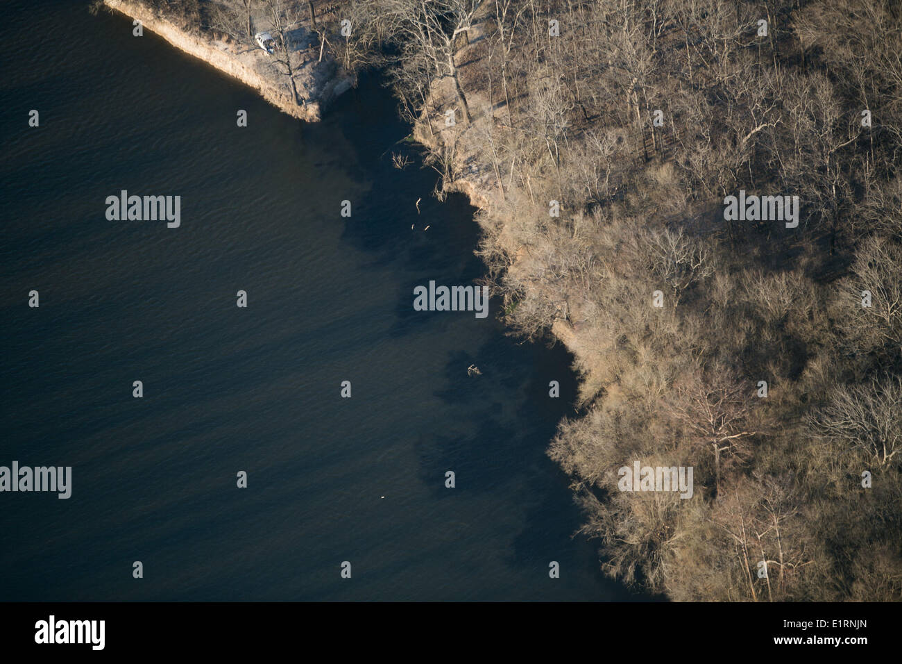 Crossett, Arkansas, USA. 15th Mar, 2013. A stream enters the Ouachita