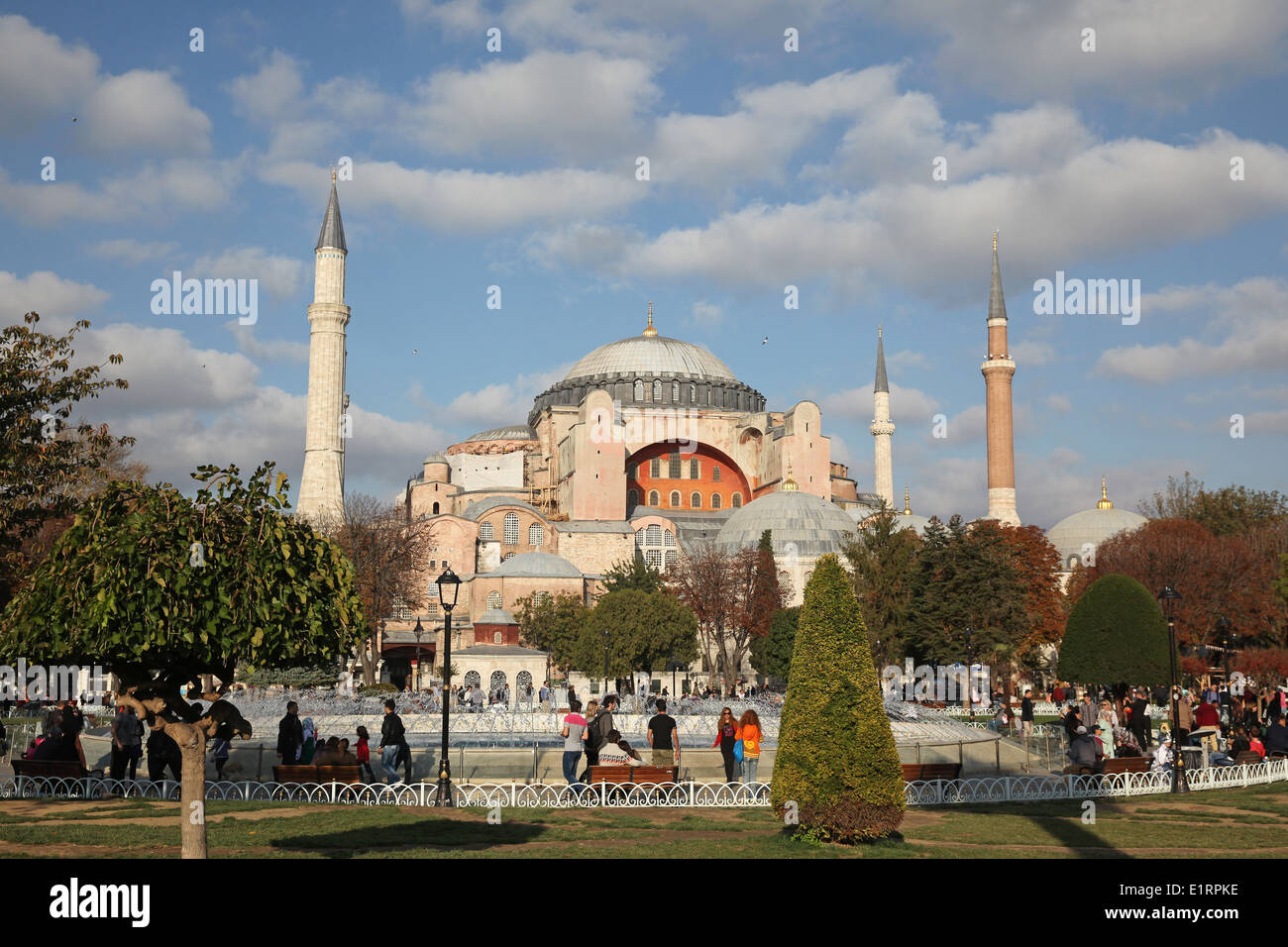 The Hagia Sophia, also called Aya Sophia, in Istanbul, Turkey Stock Photo