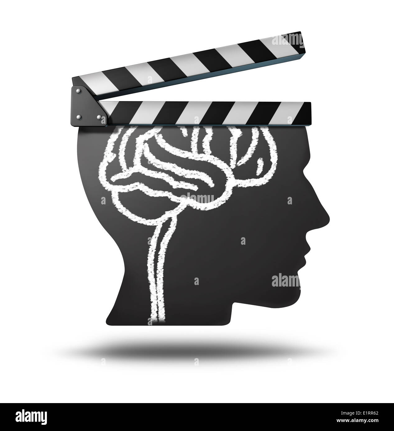 Education videos and learning videos online as a tool for educating and teaching new skills through entertainment media movies as documentaries and biography or history clips on the internet or at a theatre cinema. Stock Photo