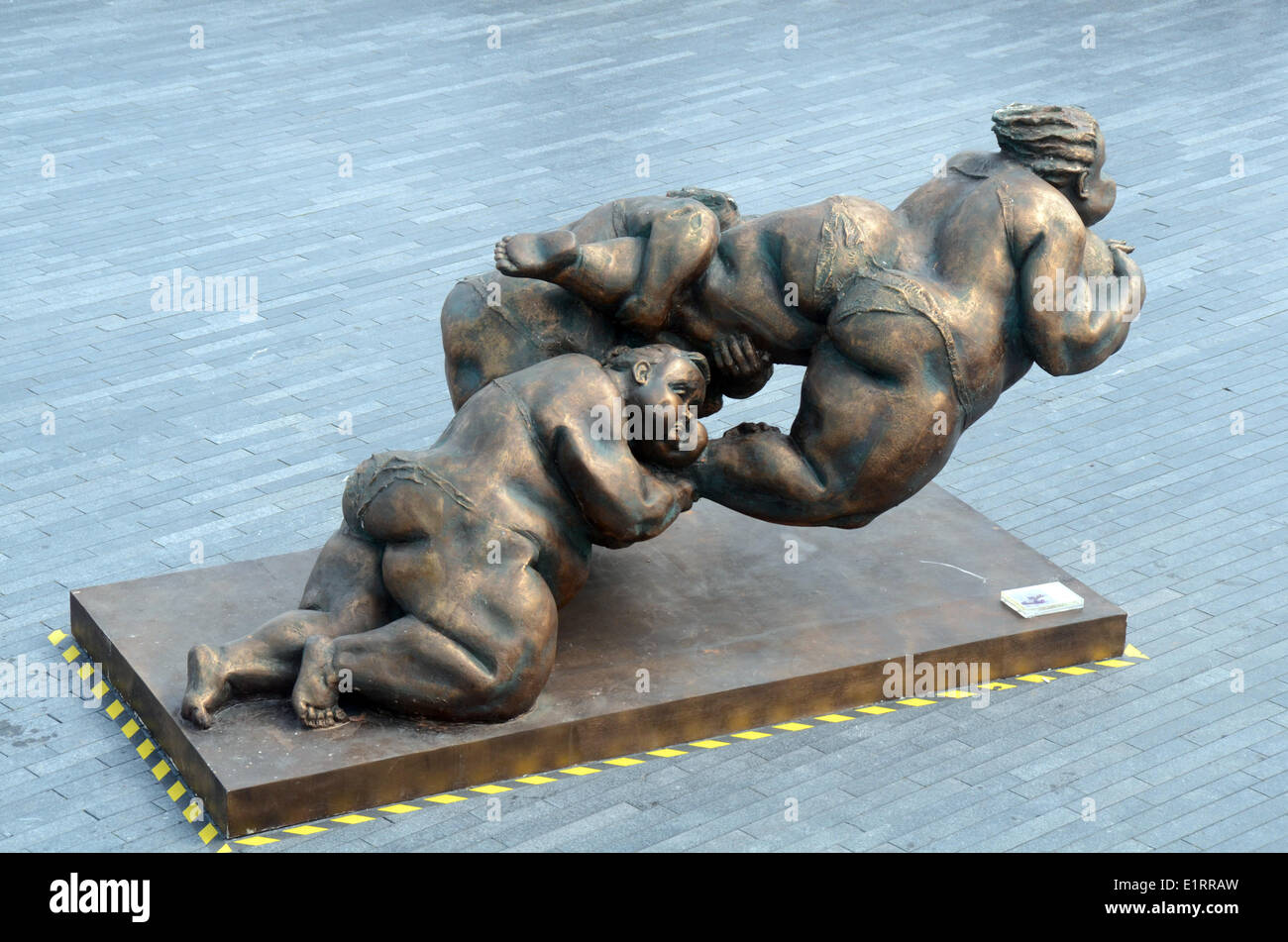 London, UK, 09 June 2014, Chubby Women statues by Chinese sculptor Xu