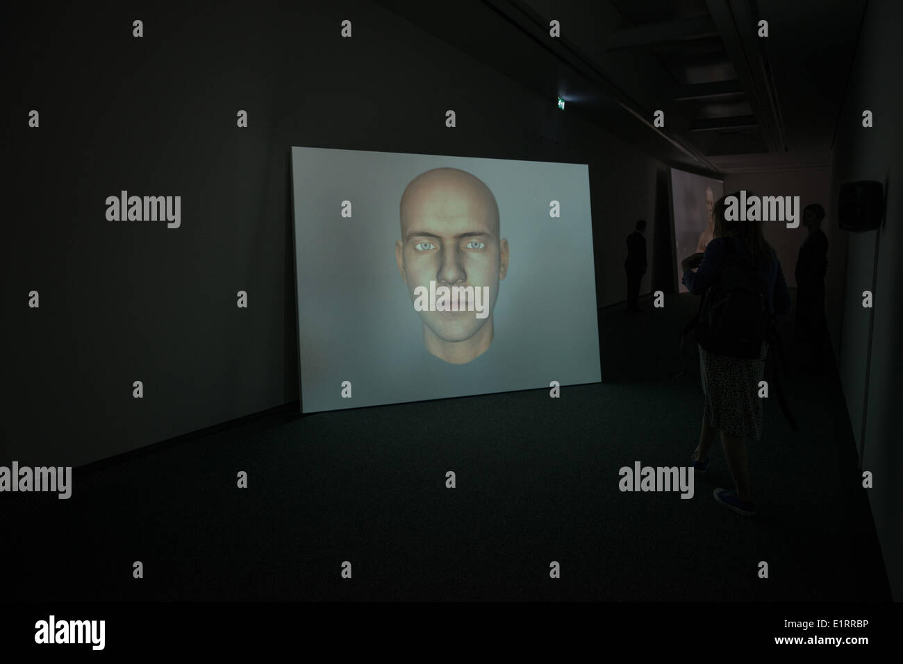 Ed Atkins 'Ribbons' exhibition at Serpentine Sackler Gallery Stock