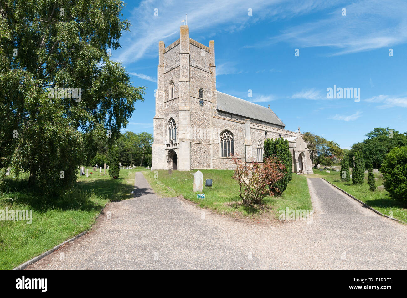 England, Orford: Parish church of St Bartholomew Stock Photo