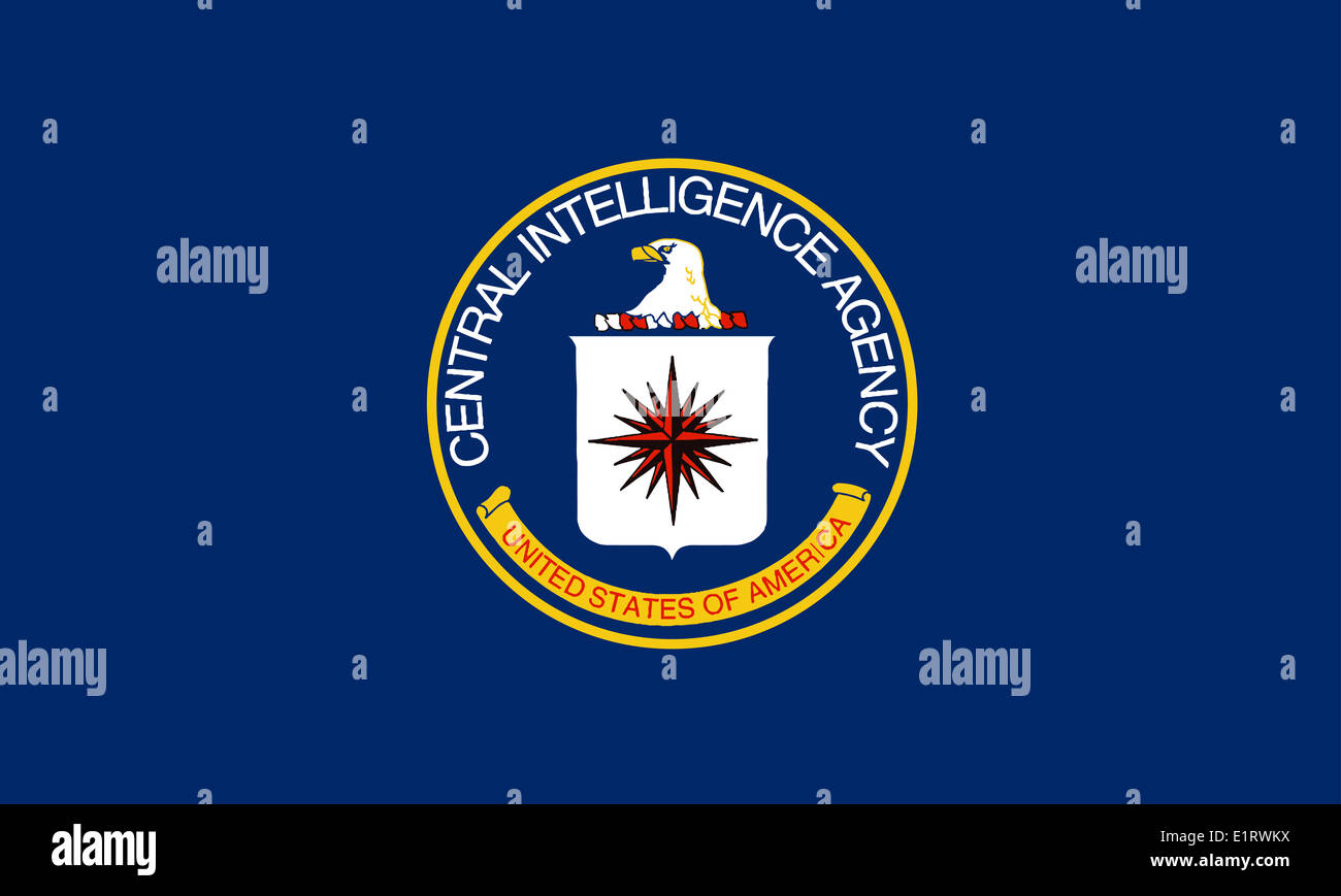Flag of The Central Intelligence Agency of the United States of America Stock Photo