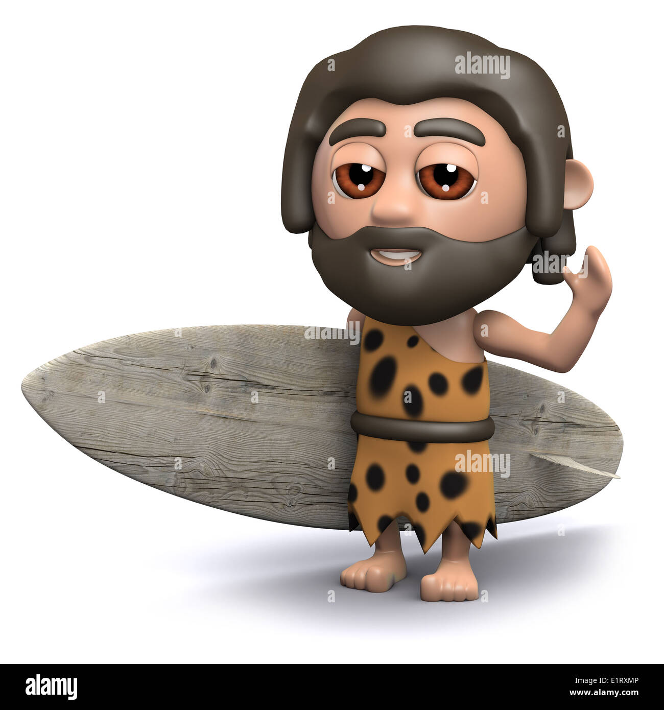 Surfer carrying his surfboard Cut Out Stock Images & Pictures - Alamy