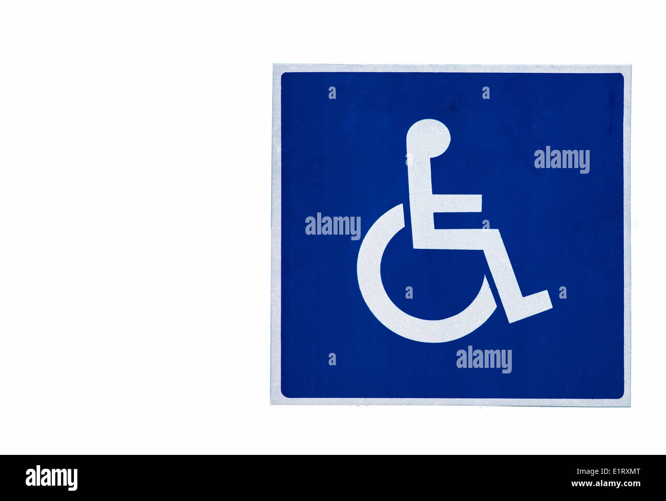 Road sign. Handicapped parking Stock Photo