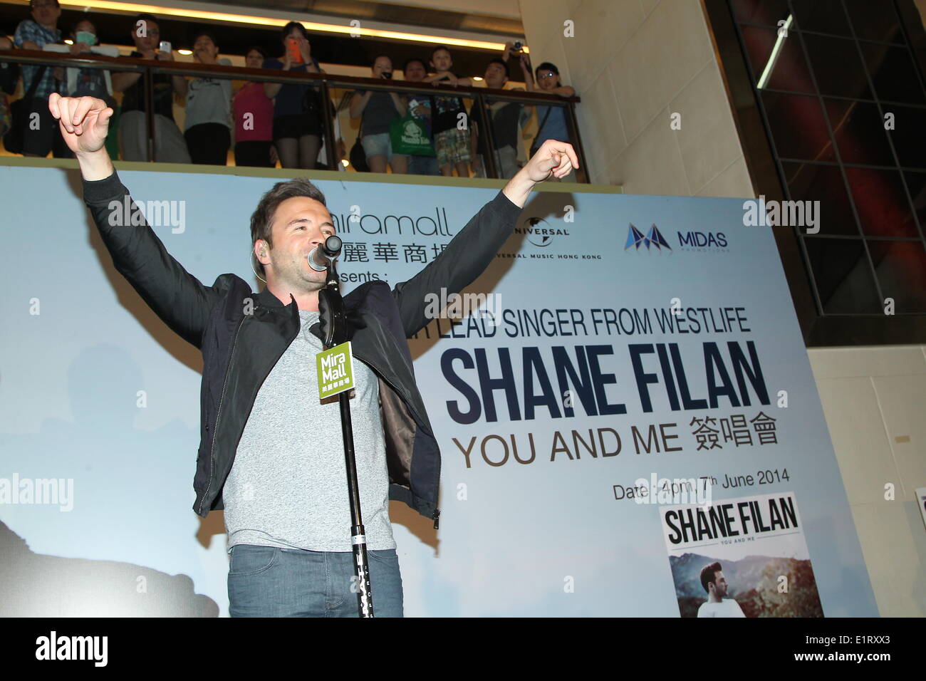 Hong Kong, China. 7th June, 2014. Former lead singer from Westlife Shane Filan promotes new album 'You And Me' in Hong Kong, China on Saturday June 7, 2014. © TopPhoto/Alamy Live News Stock Photo
