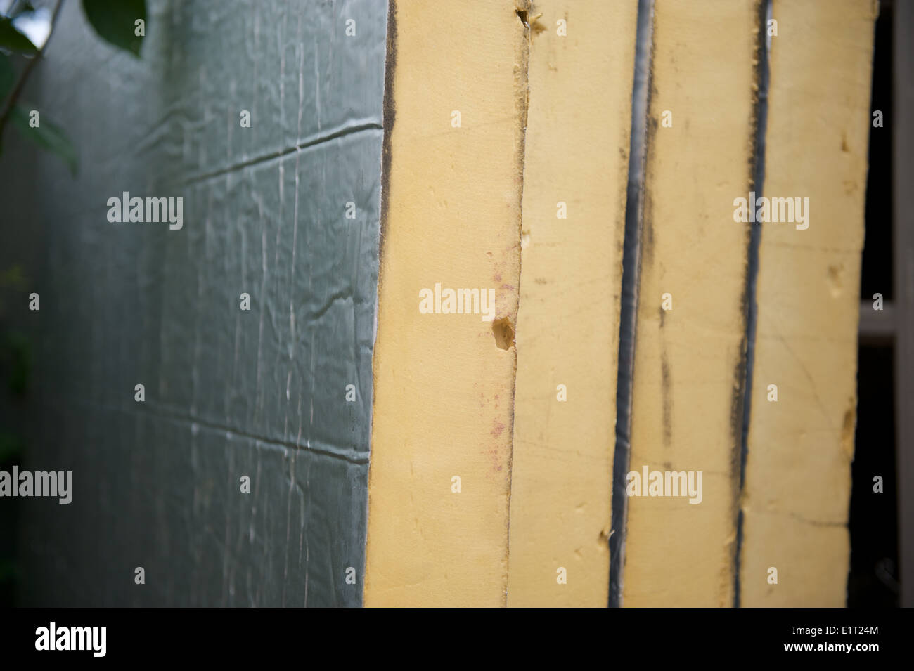 Building materials roof insulation panels Stock Photo