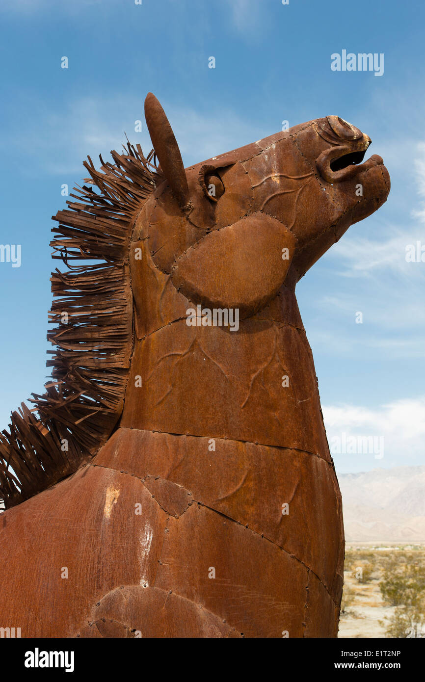 Metal sculptures created by Ricardo Breceda in the AnzaBorrego Desert