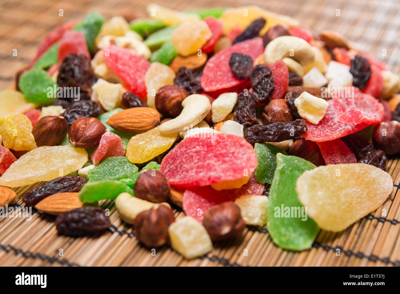 nuts and dried fruits Stock Photo Alamy