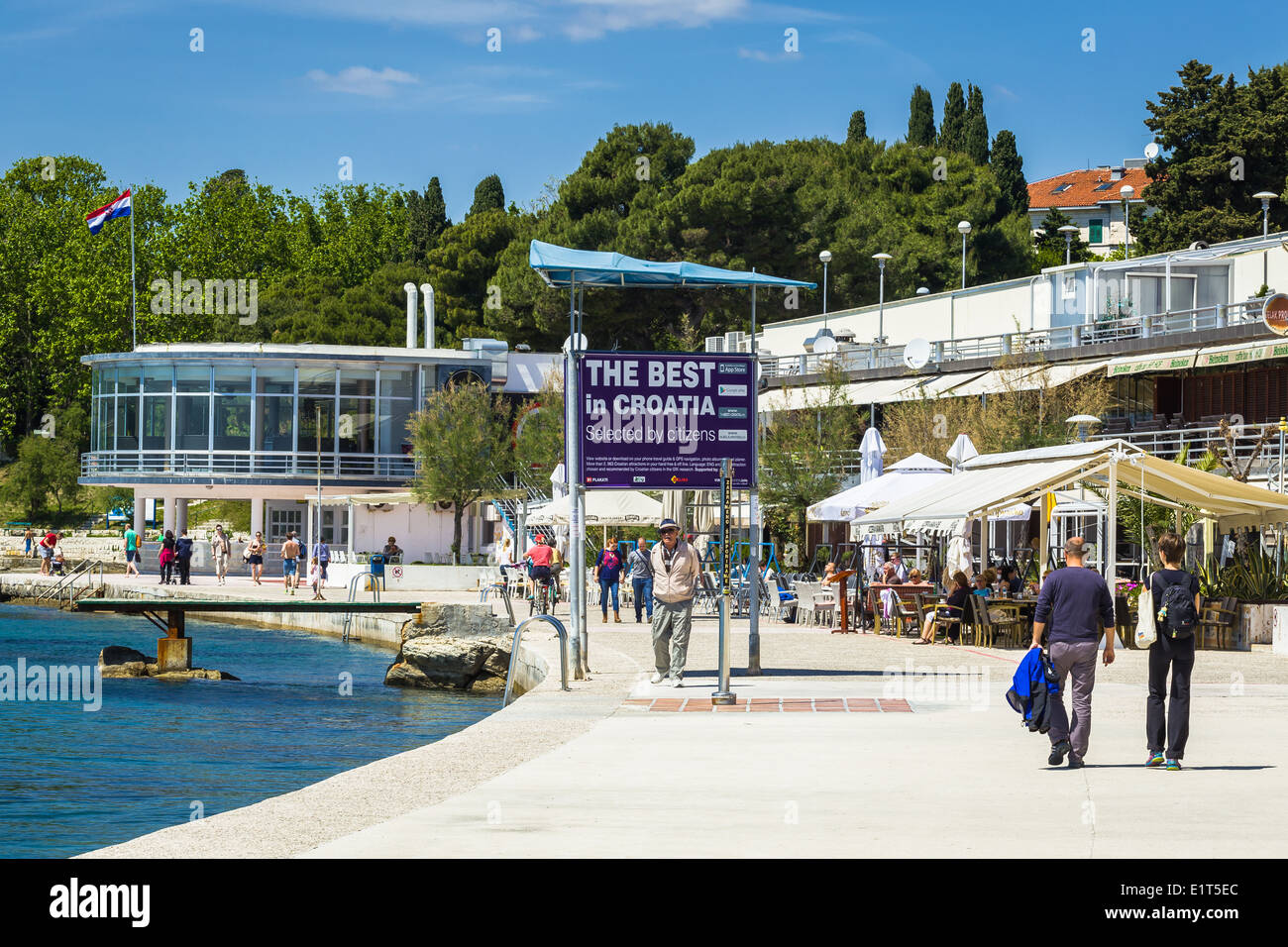 Bacvice Beach Split Dalmatia Croatia Stock Photos Bacvice