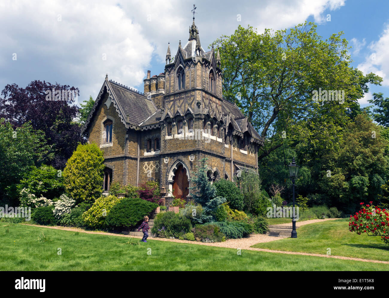 Holly Village (Victorian Gothic Cottages) Highgate Camden Stock