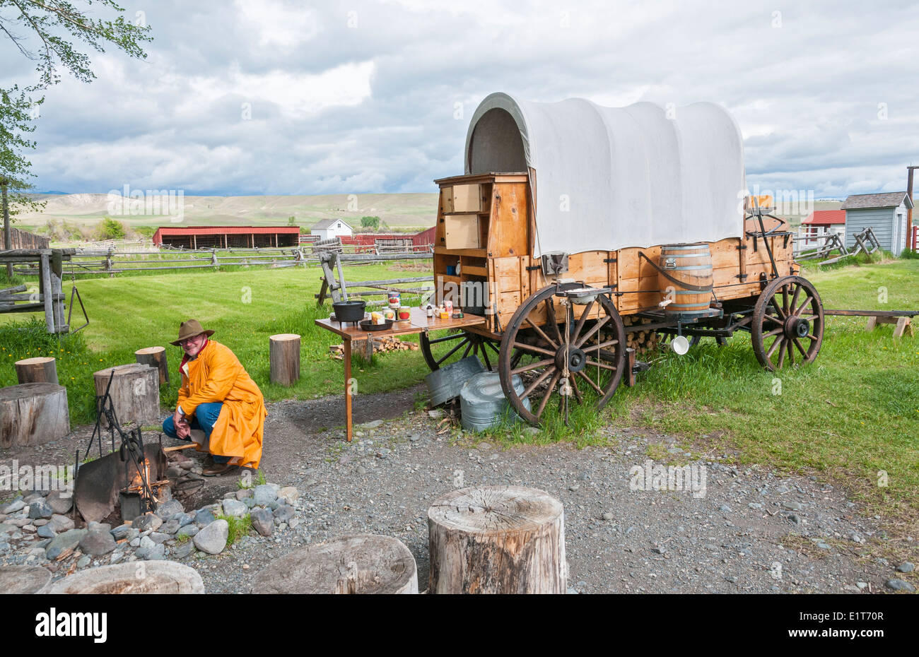 Montana, Deer Lodge, Grant Kohrs Ranch National Historic Site Stock