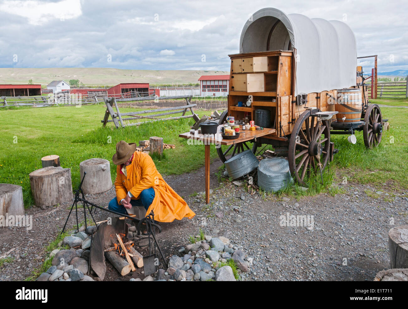 Montana, Deer Lodge, Grant Kohrs Ranch National Historic Site Stock