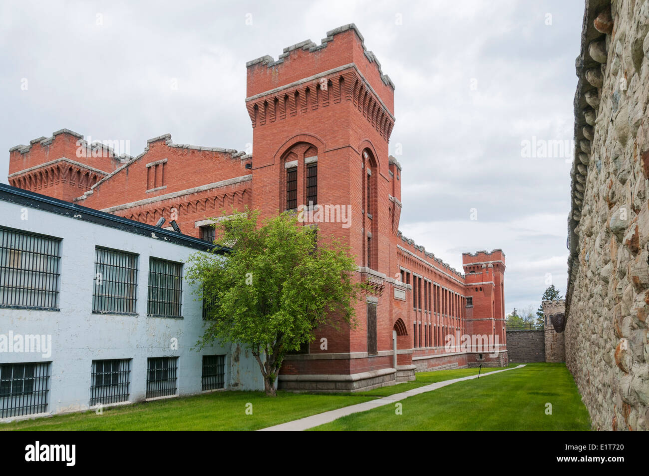 Montana, Deer Lodge, Old Montana Prison, operated 18711979, 1912 Cell House Stock Photo Alamy