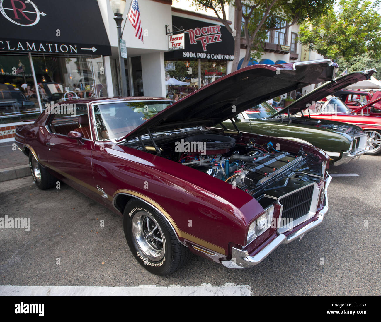 San Clemente, California, USA. 8th June, 2014. An early 1970's wine red