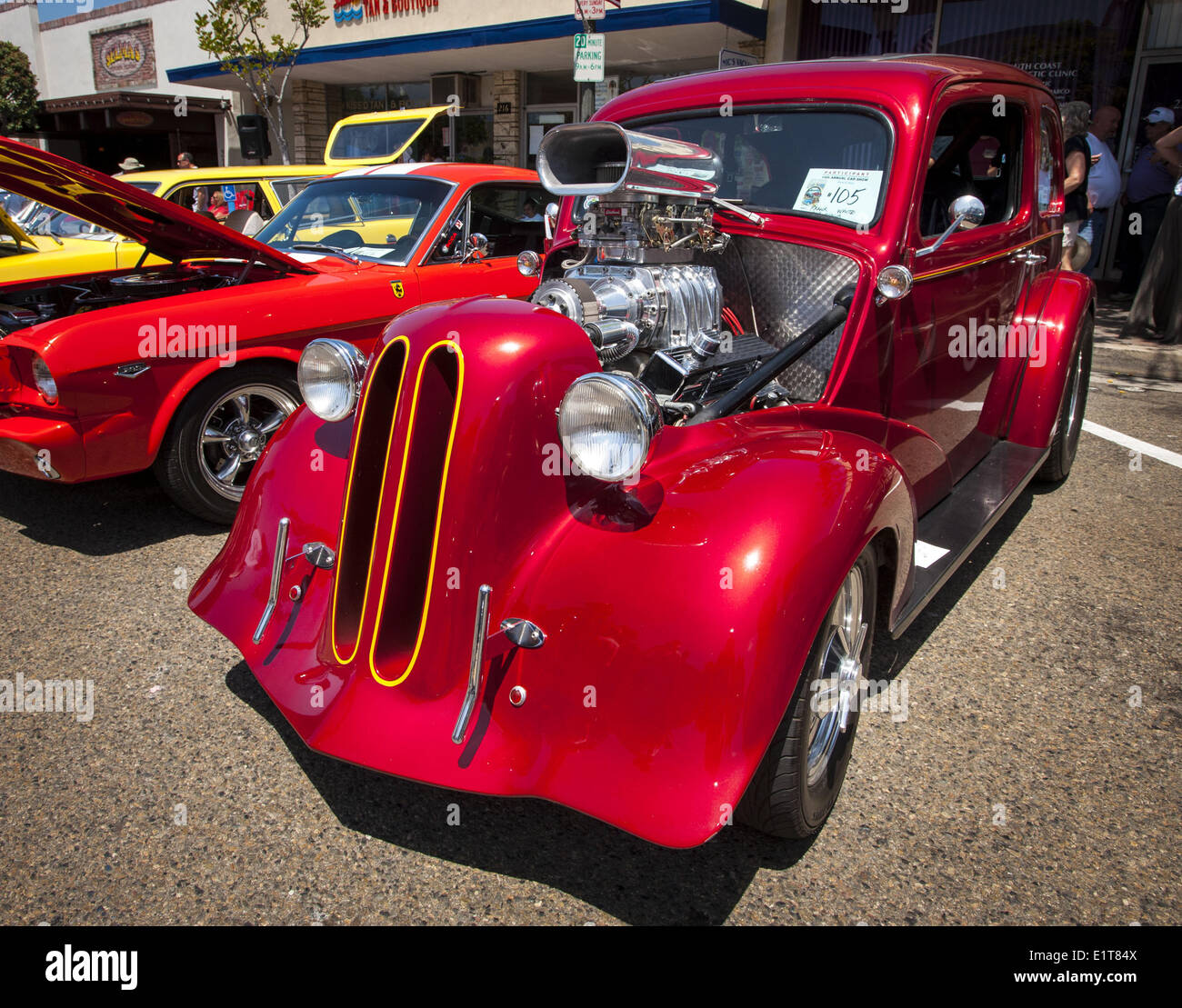 San Clemente, California, USA. 8th June, 2014. A classic red classic