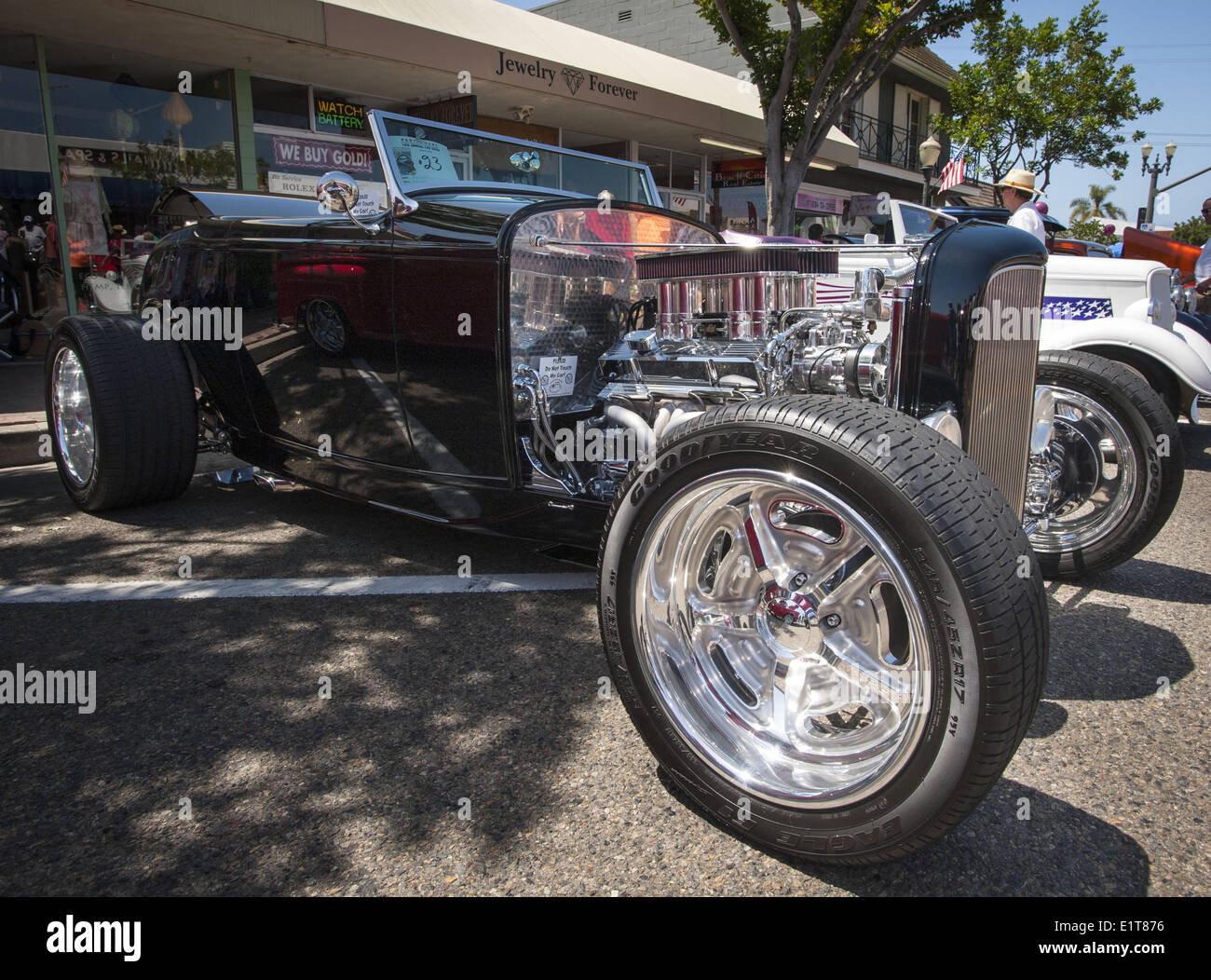 San Clemente, California, USA. 8th June, 2014. A flat black 1930's era