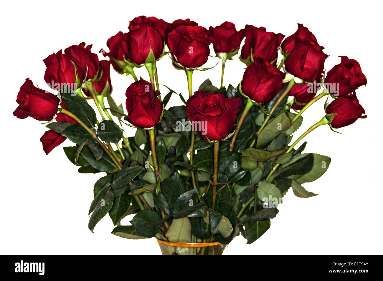 A bouquet of red roses Stock Photo Alamy