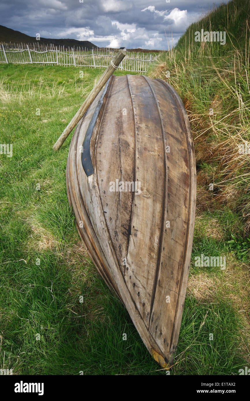 Wooden boat in Norway, Scandinavia Stock Photo