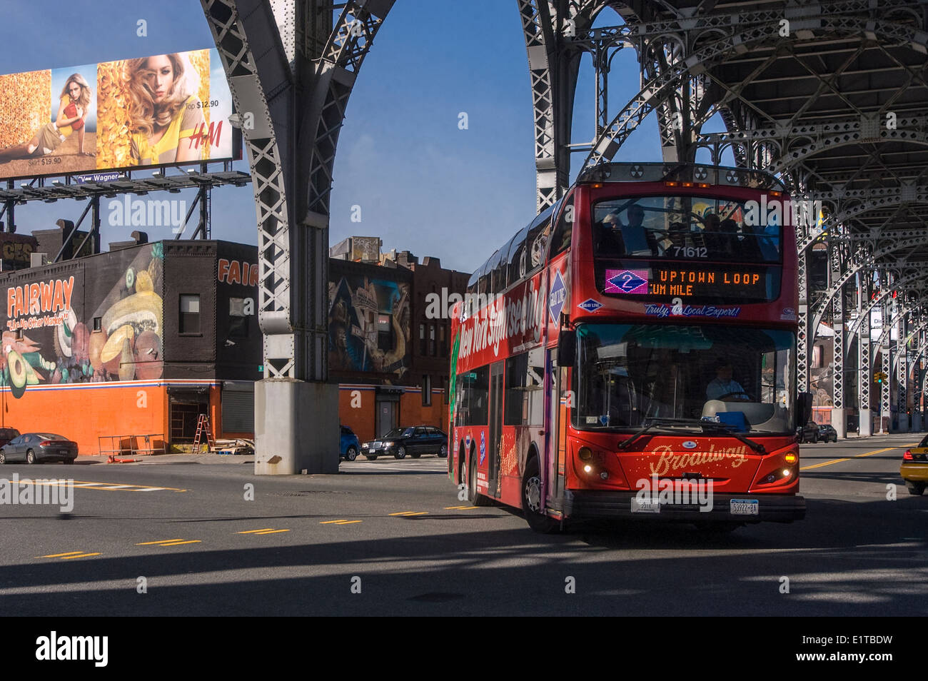 New York, NY Double Decker tour bus in Harlem © Stacy Walsh Rosenstock Stock Photo