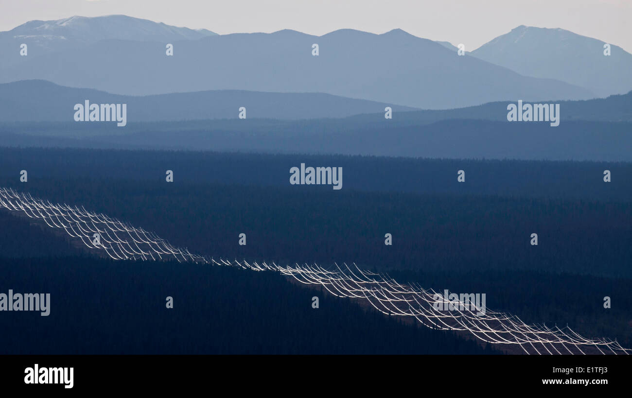 Aerial photography over the south cariboo region of British Columbia ...