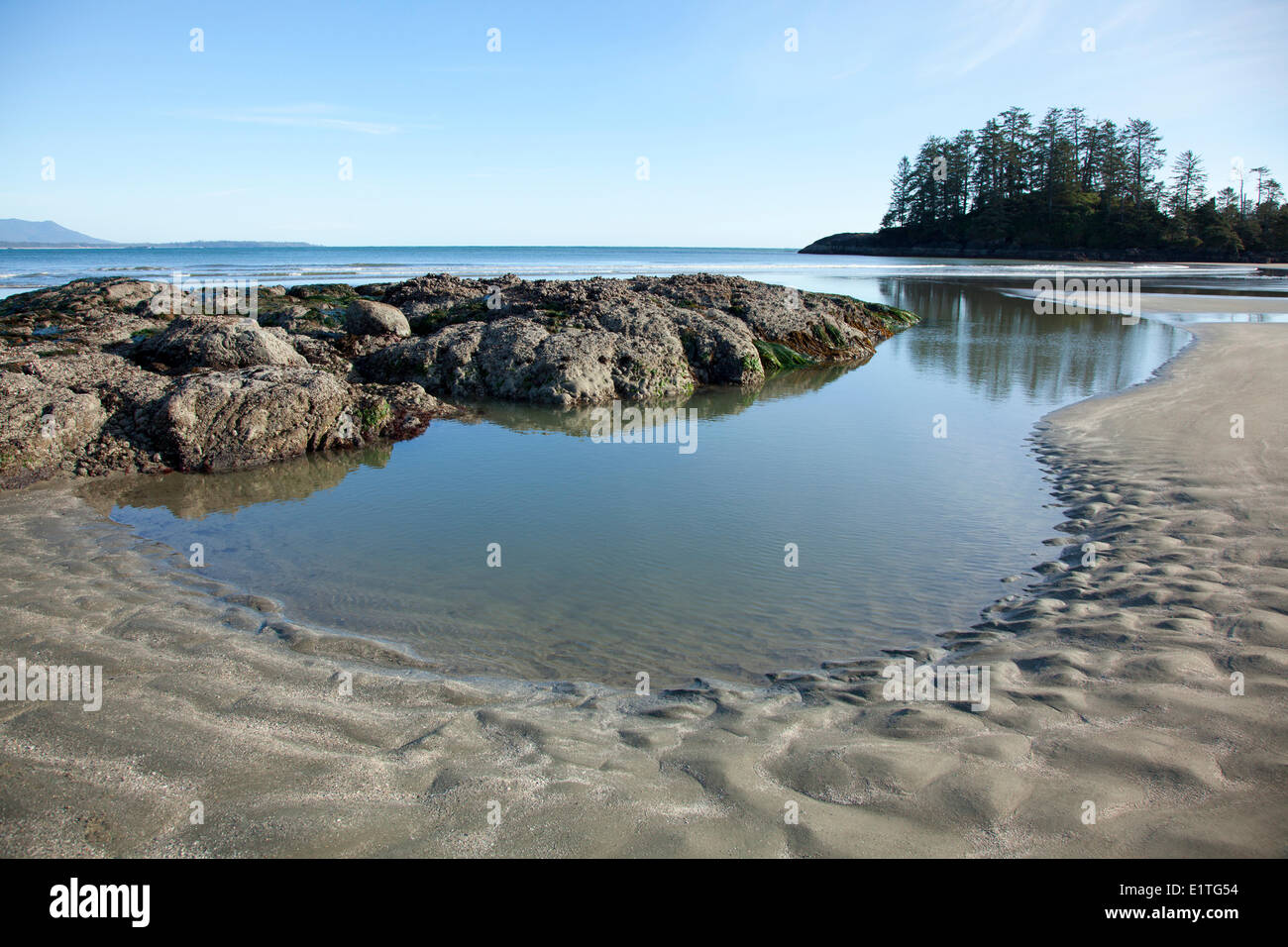 Schooner Cove near Long Beach in Pacific Rim National Park near Tofino British Columbia Canada on Vancouver Island in Clayoquot Stock Photo
