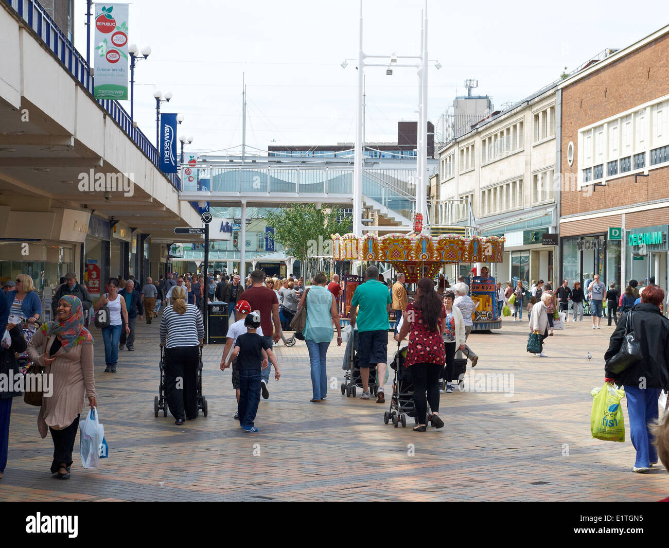 Merseyway shopping centre in Stockport Cheshire UK Stock Photo Alamy