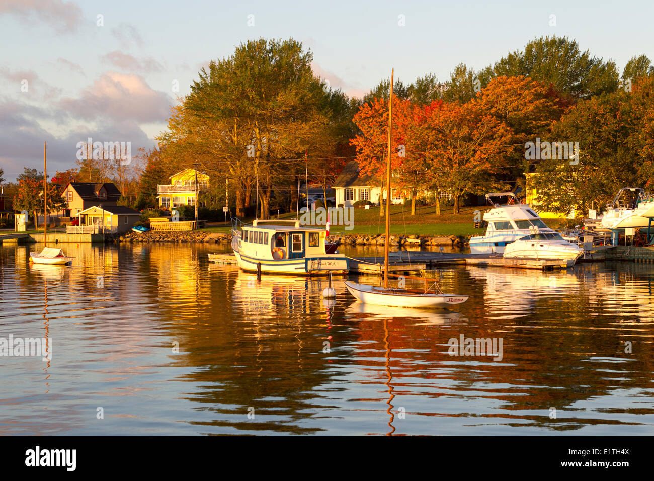 Baddeck, Bras d'or Lake, Cape Breton, Nova Scotia, Canada Stock Photo