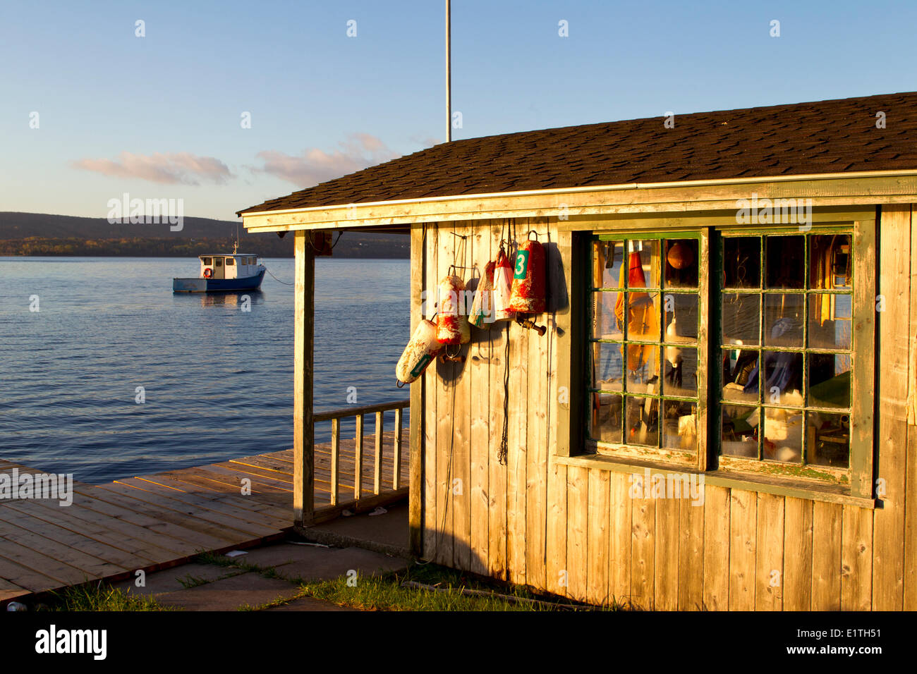 Baddeck, Bras d'or Lake, Cape Breton, Nova Scotia, Canada Stock Photo