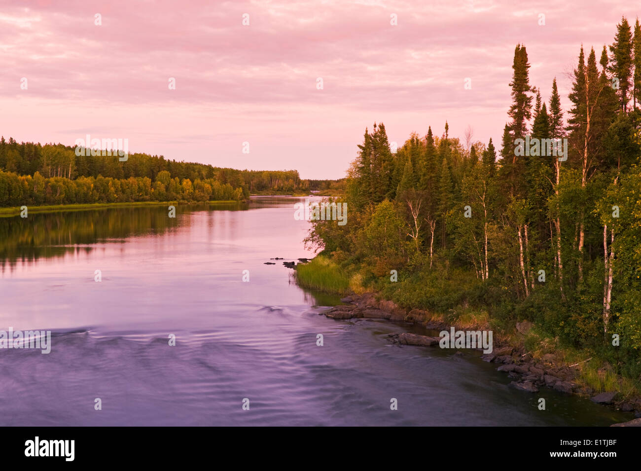 Clearwater River, Clearwater River Provincial Park, Northern  Saskatchewan, Canada Stock Photo