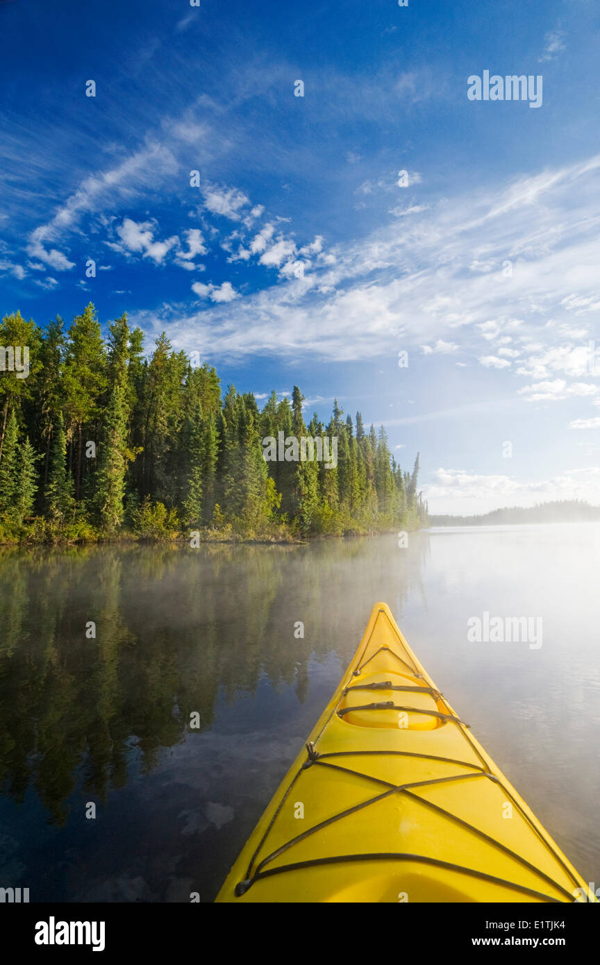 kayaking, Little Deer Lake, Lac La Ronge Provincial Park, Northern