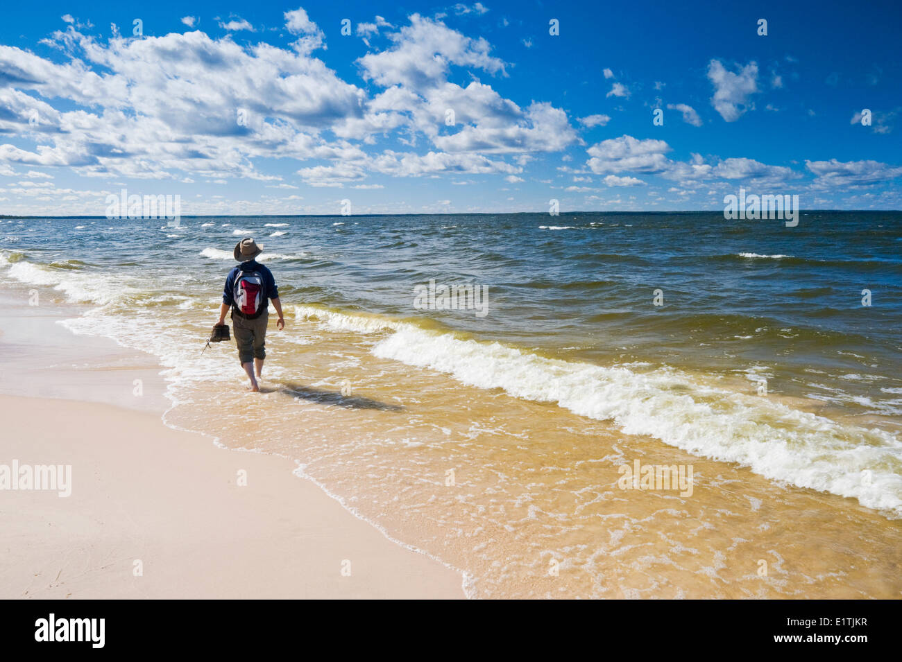 Hiker along big buffalo beach hires stock photography and images Alamy