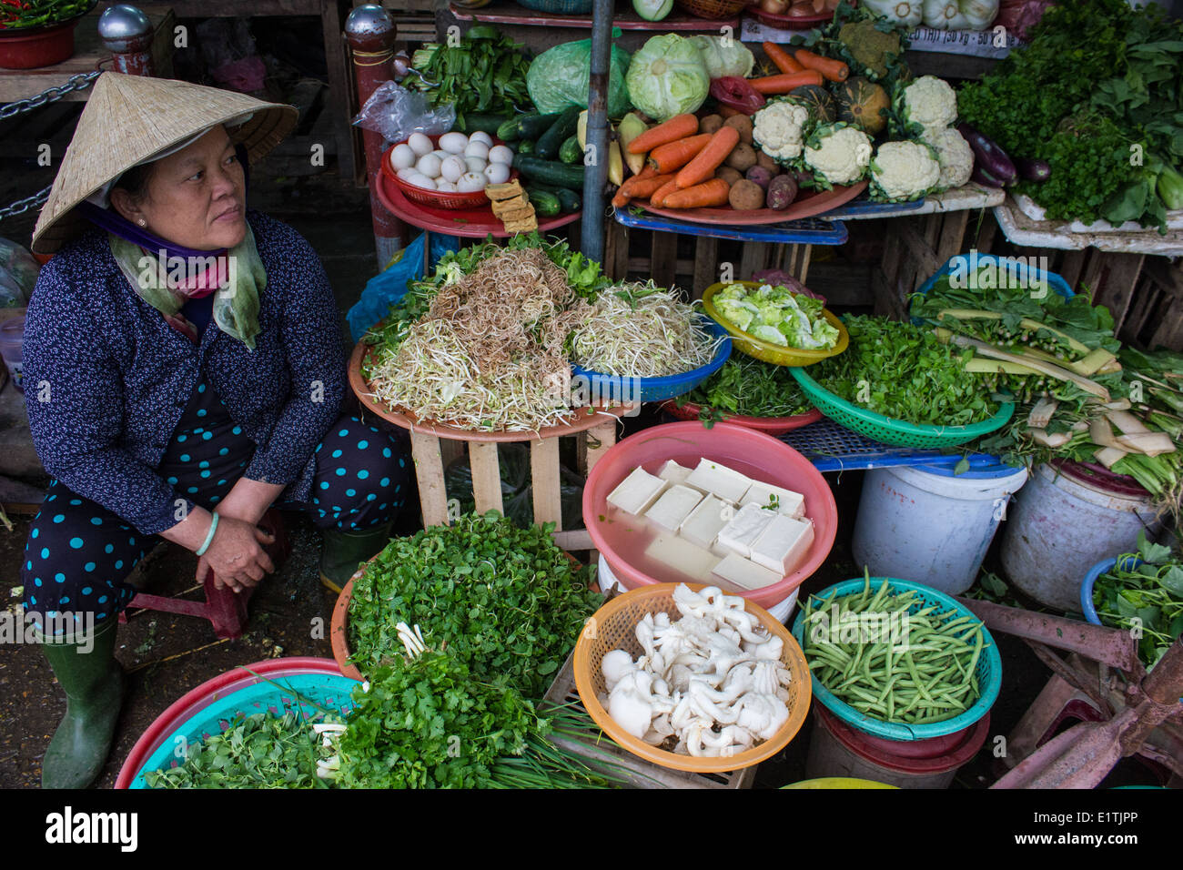 Hoi An’s central market food hall provides delicious Vietnamese food
